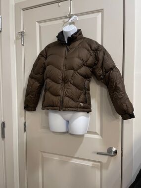 Mountain Hardwear Brown Quilted Down Jacket